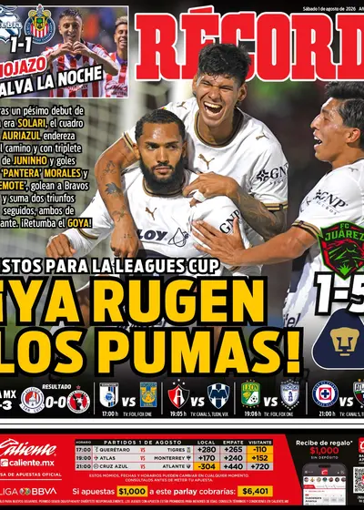 Portada RÉCORD 1 de agosto de 2026