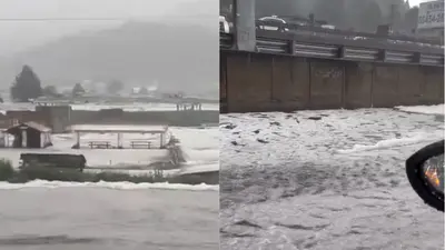 Granizada en La Marquesa: México-Toluca se pinta de blanco este 1 de septiembre
