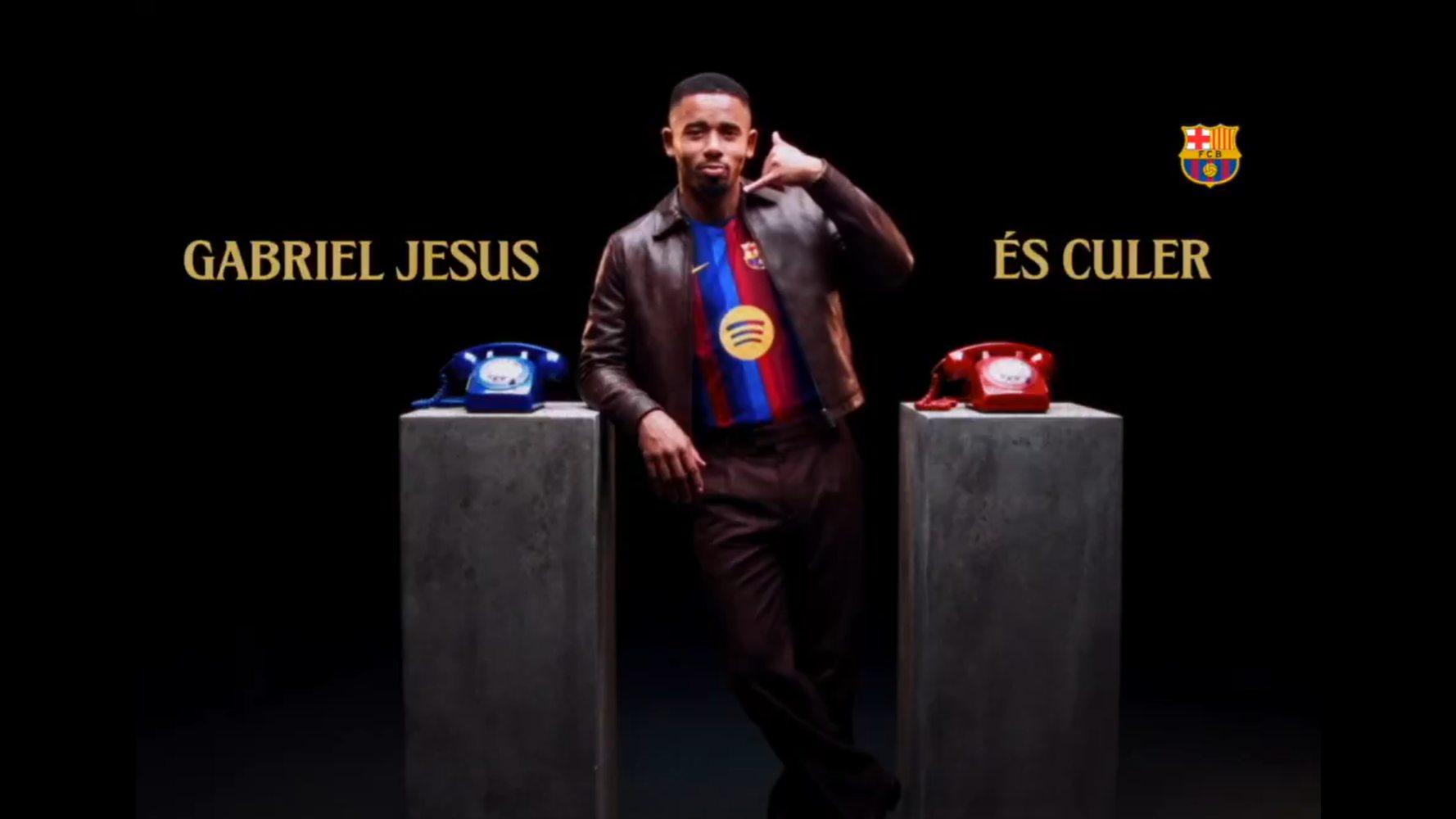 Barcelona confirmó la llegada de Gabriel Jesús | X: @FCBarcelona_es