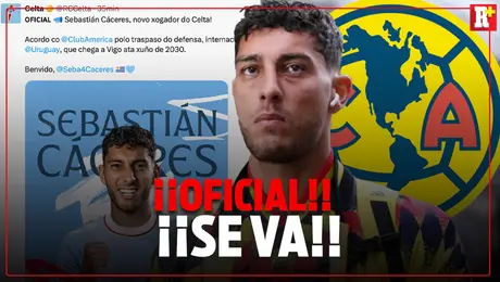 ¡OFICIAL! Sebastián Cáceres se va del América