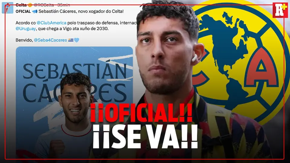 ¡OFICIAL! Sebastián Cáceres se va del América