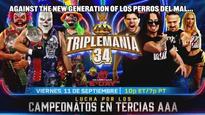Rey Mysterio anuncia defensa de los campeonatos de tercias de AAA en Triplemanía 34