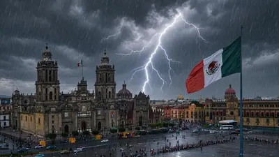 VIDEO: Fuerte rayo activó detección de posible microsismo en CDMX