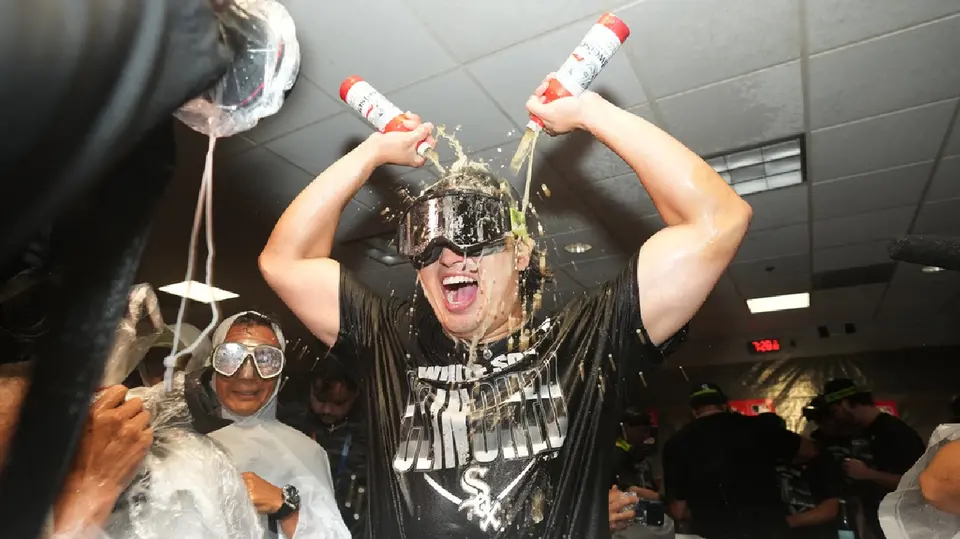 Munetaka Murakami celebrando con los White Sox | AP