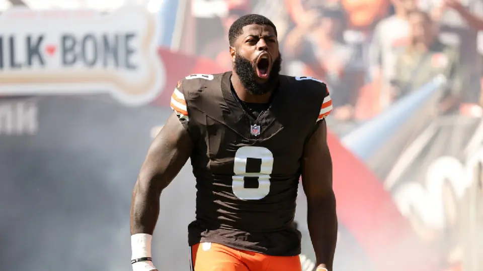 Jared Verse, defensivo de Cleveland, previo al partido ante los Panthers | AP