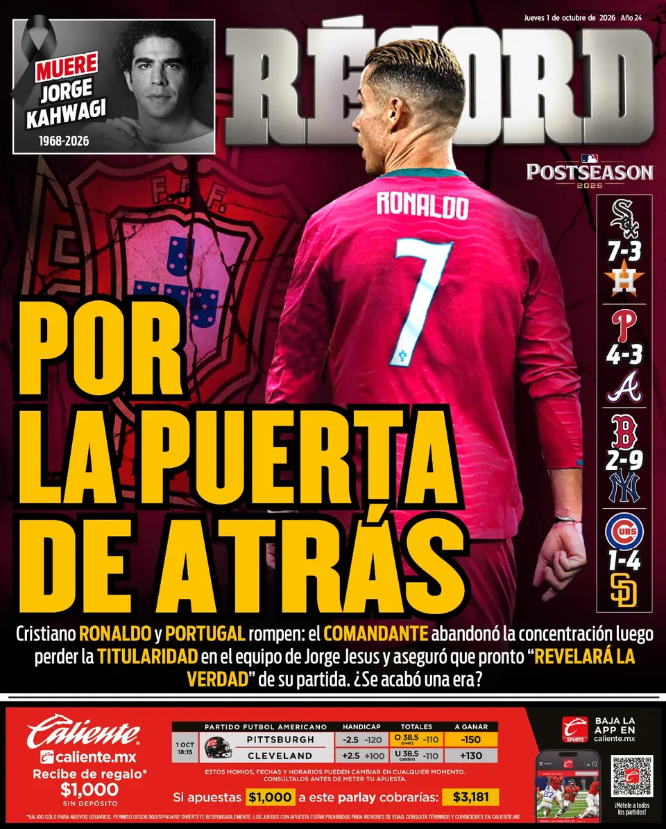 Portada RÉCORD 1 de Octubre de 2026