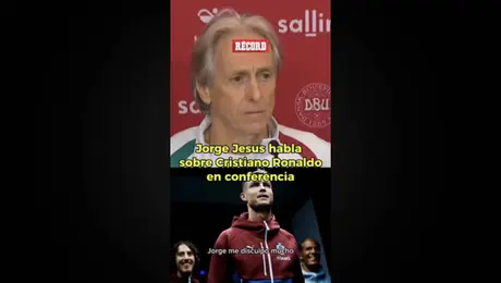 Jorge Jesus habla de Cristiano Ronaldo en conferencia