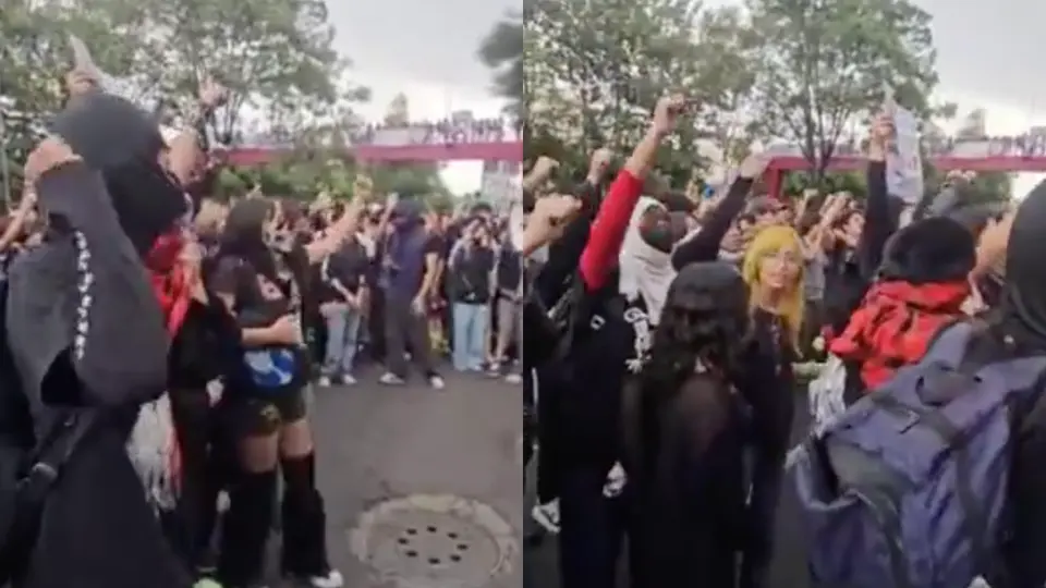 Estudiantes del CECyT 4 se manifestaron sobre avenida Constituyentes y exigieron respuestas a las autoridades del plantel / Especial