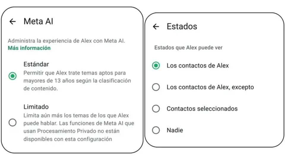 Canales, Estados y Meta AI también forman parte de las funciones que podrán configurarse mediante los nuevos controles parentales / Especial
