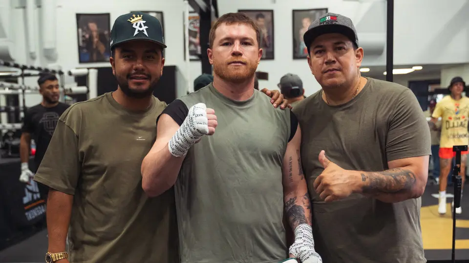 Canelo junto a su entrenador Eddy Reynoso | IG Canelo