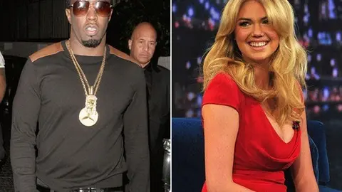Kate Upton y P Diddy niegan supuesto beso
