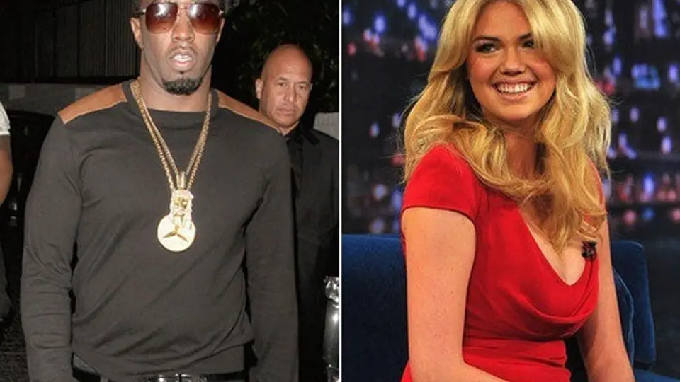 Kate Upton y P Diddy niegan supuesto beso