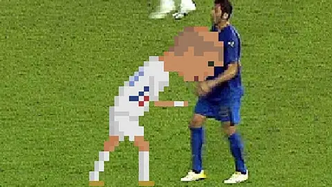 Imágenes históricas del futbol 'pixeleadas'