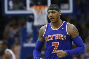 Carmelo Anthony supera a LeBron en venta de camisetas