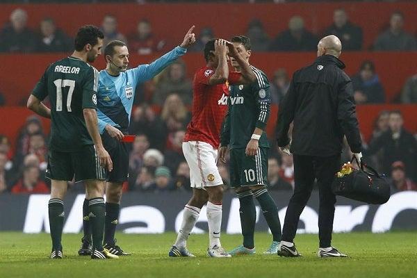 La polémica expulsión de Nani al minuto 56, cambió el rumbo del partido | EFE