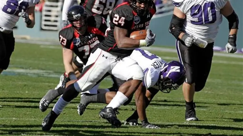 Texas Tech vence 45-38 a Northwestern en el TicketCity Bowl