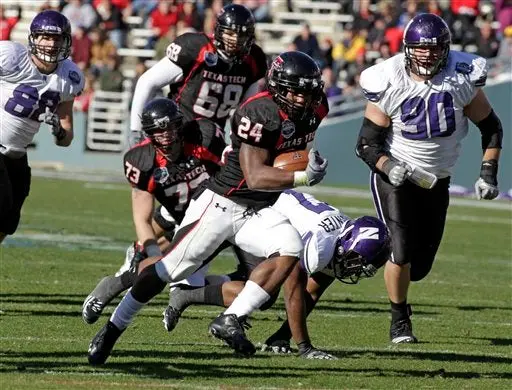 Texas Tech vence 45-38 a Northwestern en el TicketCity Bowl