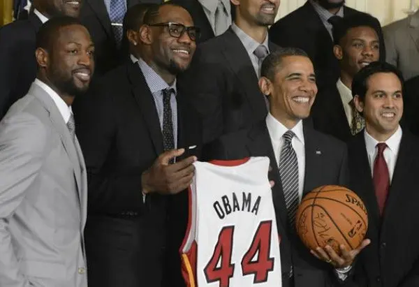 Heat de Miami visita la Casa Blanca