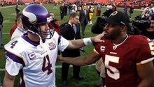 Favre rompe mala racha de Vikingos; Minnesota vence 17-13 a Washington