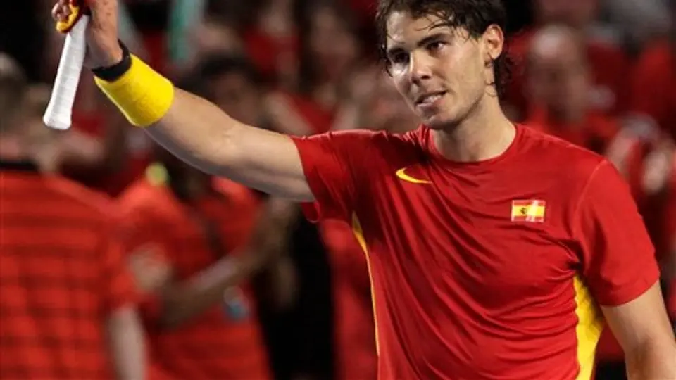 Nadal 'despacha' al belga Olivier Rochus