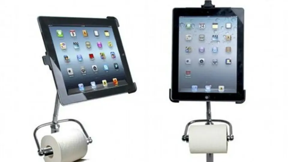 Para no ensuciar el iPad cuando se entra al baño