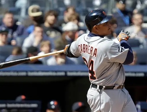 Miguel Cabrera contribuye en victoria 10-7 de Tigres sobre Yanquis