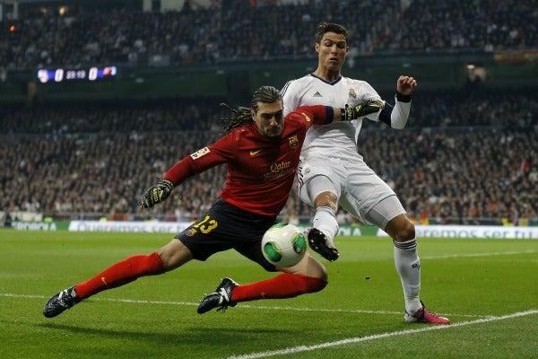 Pinto evitando el gol de Ronaldo | AP