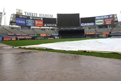 El tercer juego de la serie Yanquis-Rays fue pospuesto por lluvia