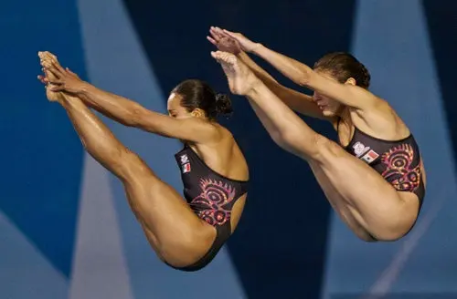 Paola Espinosa y Laura Sánchez, Oro en trampolín sincronizado 3m