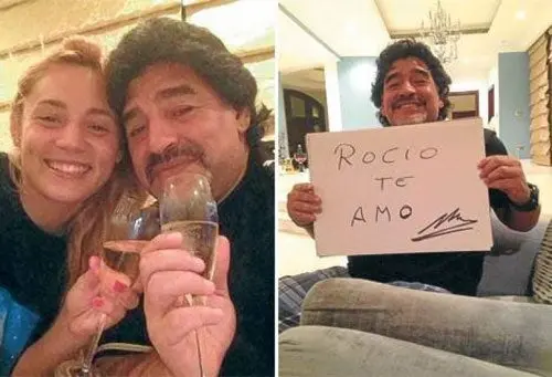 Maradona sale con una joven 30 años menor que él