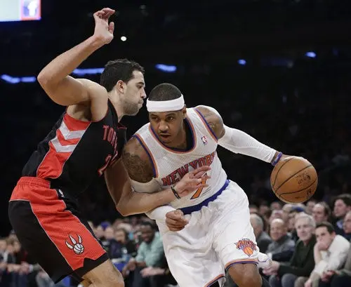 Carmelo Anthony es duda para el Juego de Estrellas