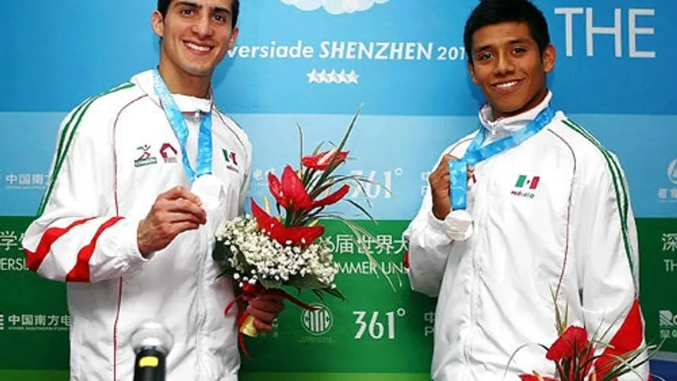 Rommel y Ruvalcaba logran plata en China