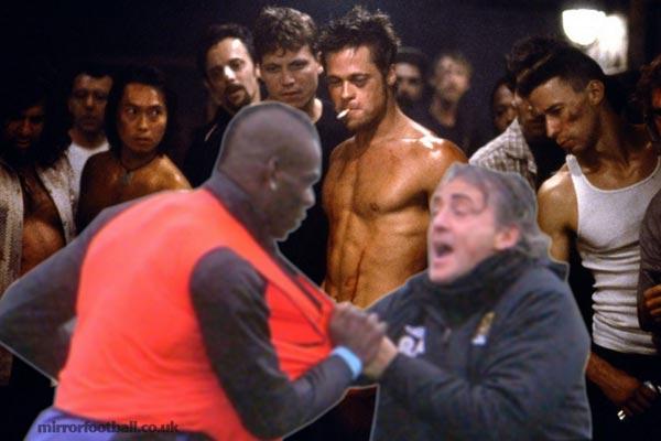 Se burlan de bronca entre Balotelli y Mancini