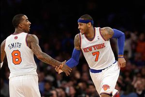 Carmelo Anthony anotó nueve triples en la victoria de Knicks
