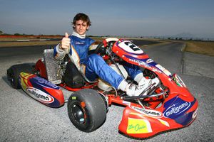 'Guti' practicó con un go-kart