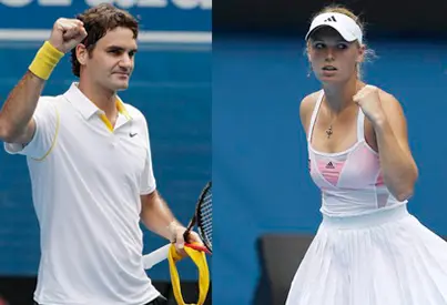 Federer y Wozniacki avanzan en Abierto de Australia
