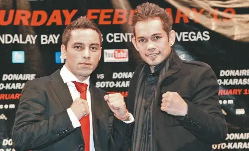Montiel y Donaire van por la primera pelea de Campeonato Mundial 2011 en Las Vegas