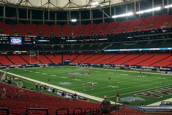 El estadio de los Halcones se estrenará en este torneo, el Georgia Dome tiene capacidad de 71.228 | FOTO: ESPECIAL