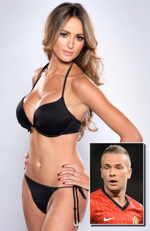 Georgine Dorsett acompaña a Tom Cleverley | THE SUN