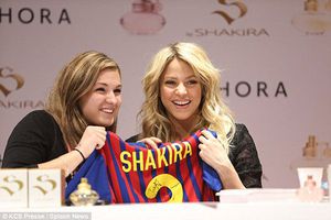 Shakira muestra su afición por el Barça