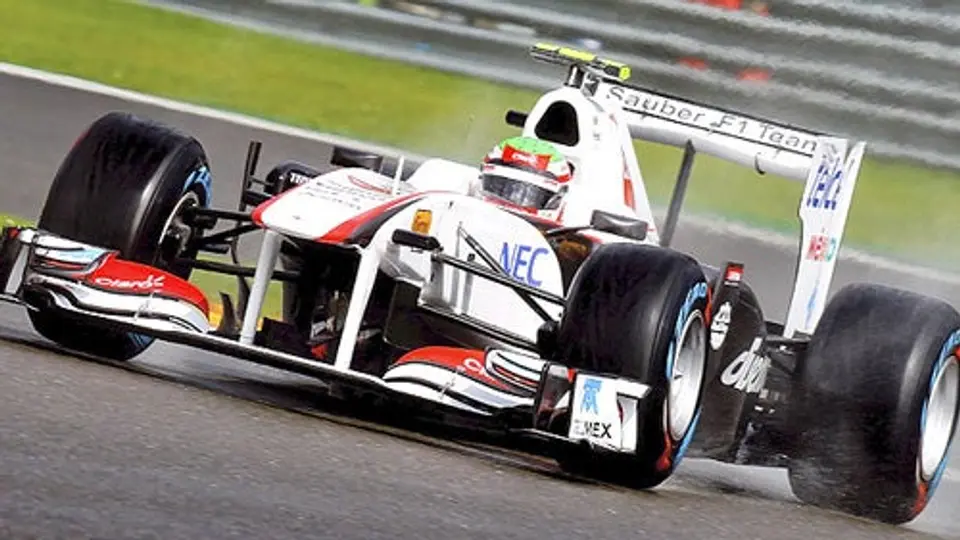 Checo terminó en el lugar ocho durante la P2