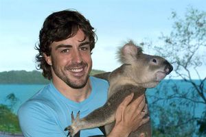 Fernando Alonso convive con Koala