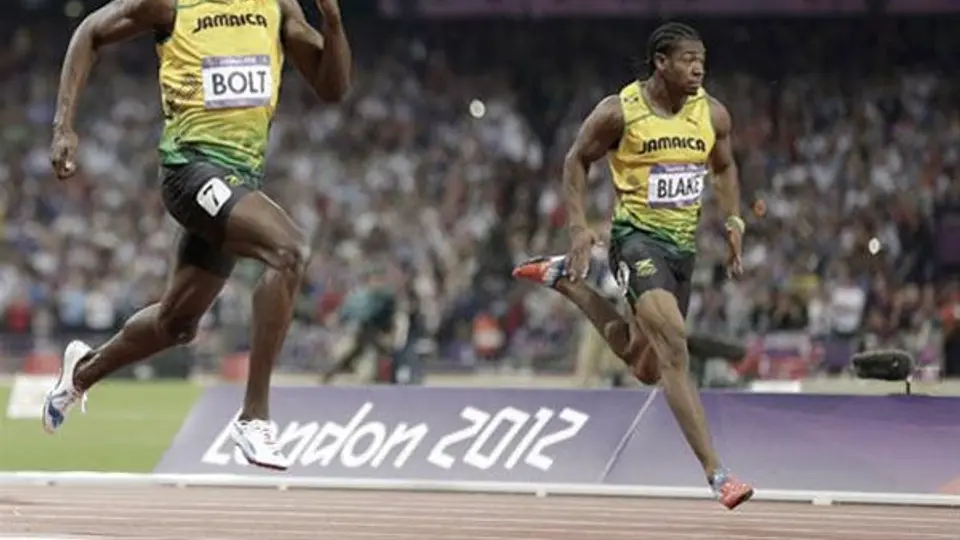 Usain Bolt y Yohan Blake, derrotados en 400 metros