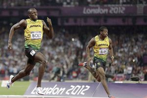 Usain Bolt y Yohan Blake, derrotados en 400 metros
