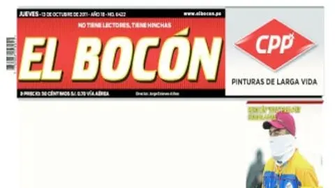 Diario deportivo peruano repudia la violencia con portada en blanco