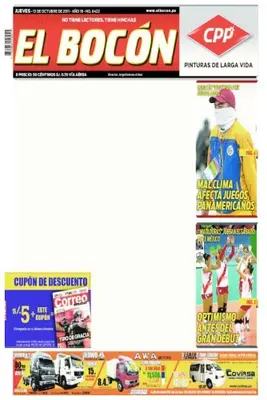 Diario deportivo peruano repudia la violencia con portada en blanco