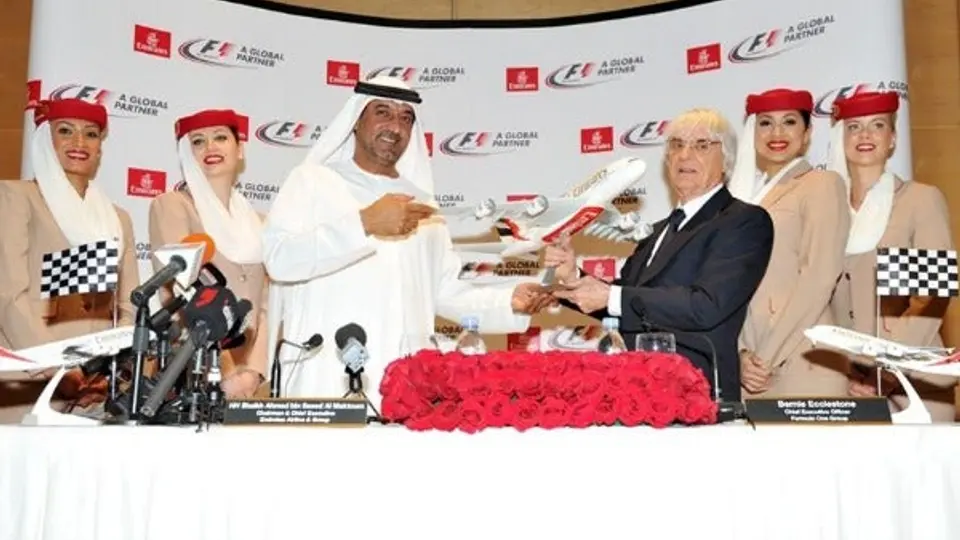 Emirates Airlines, nuevo socio de la Fórmula Uno