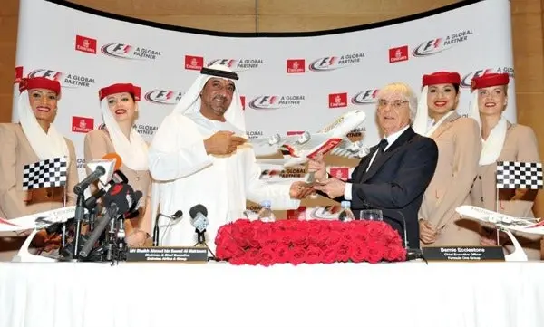 Emirates Airlines, nuevo socio de la Fórmula Uno