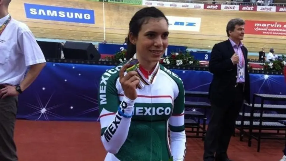 Sofía Arreola, plata en Mundial de Ciclismo en pista