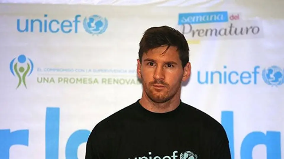 Messi apoya 'la buena infancia' junto a Unicef